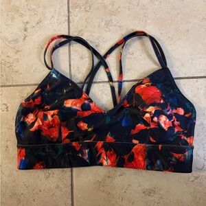 Joy Lab Floral Women's Sports Bra Size Large